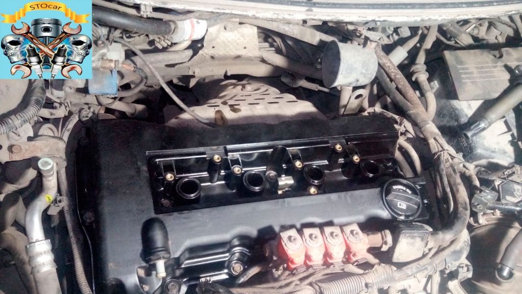 Замена прокладки клапанной крышки Mitsubishi Lancer 10 2,0