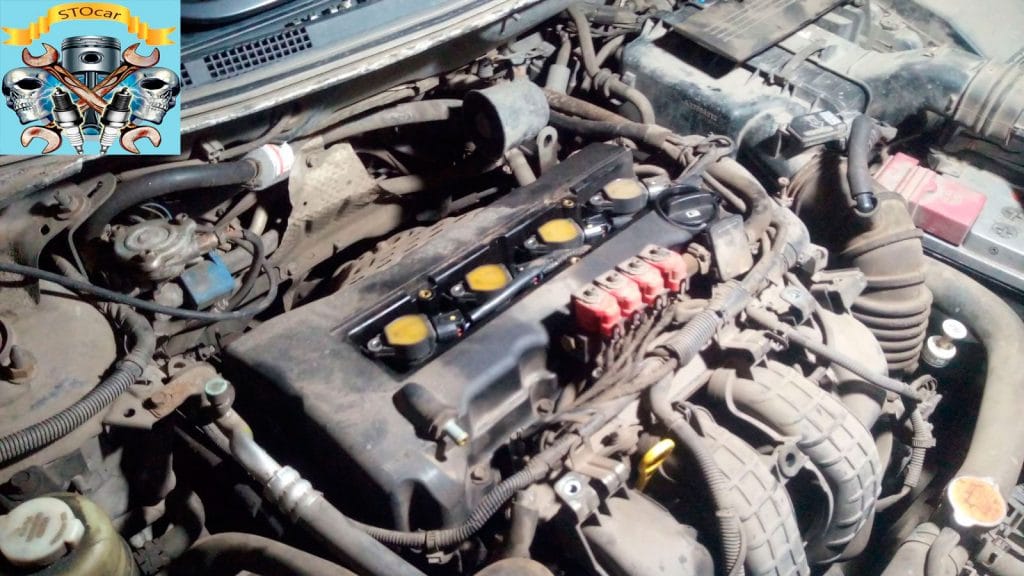 Замена прокладки клапанной крышки Mitsubishi Lancer 10 2,0
