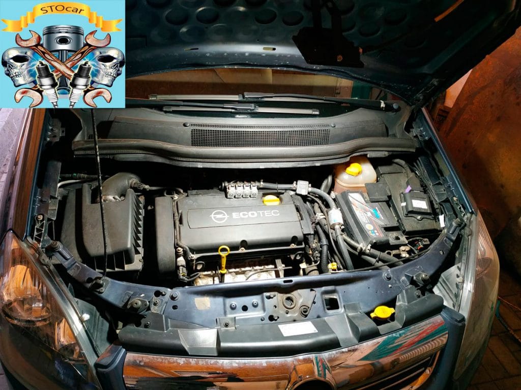 Замена прокладки клапанной крышки opel zafira 1.6i