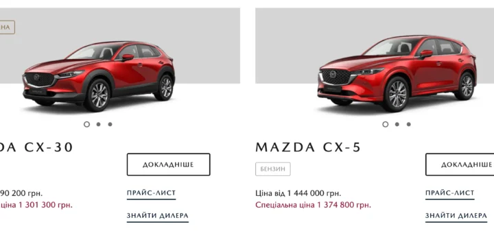Автомобілі мазда
