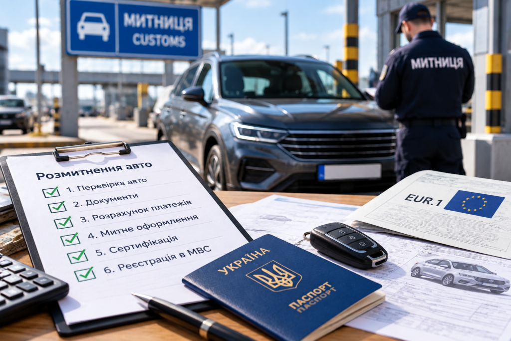 Розмитнення авто в Україні покроково — митне оформлення та реєстрація автомобіля