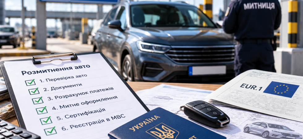 Розмитнення авто в Україні покроково — митне оформлення та реєстрація автомобіля